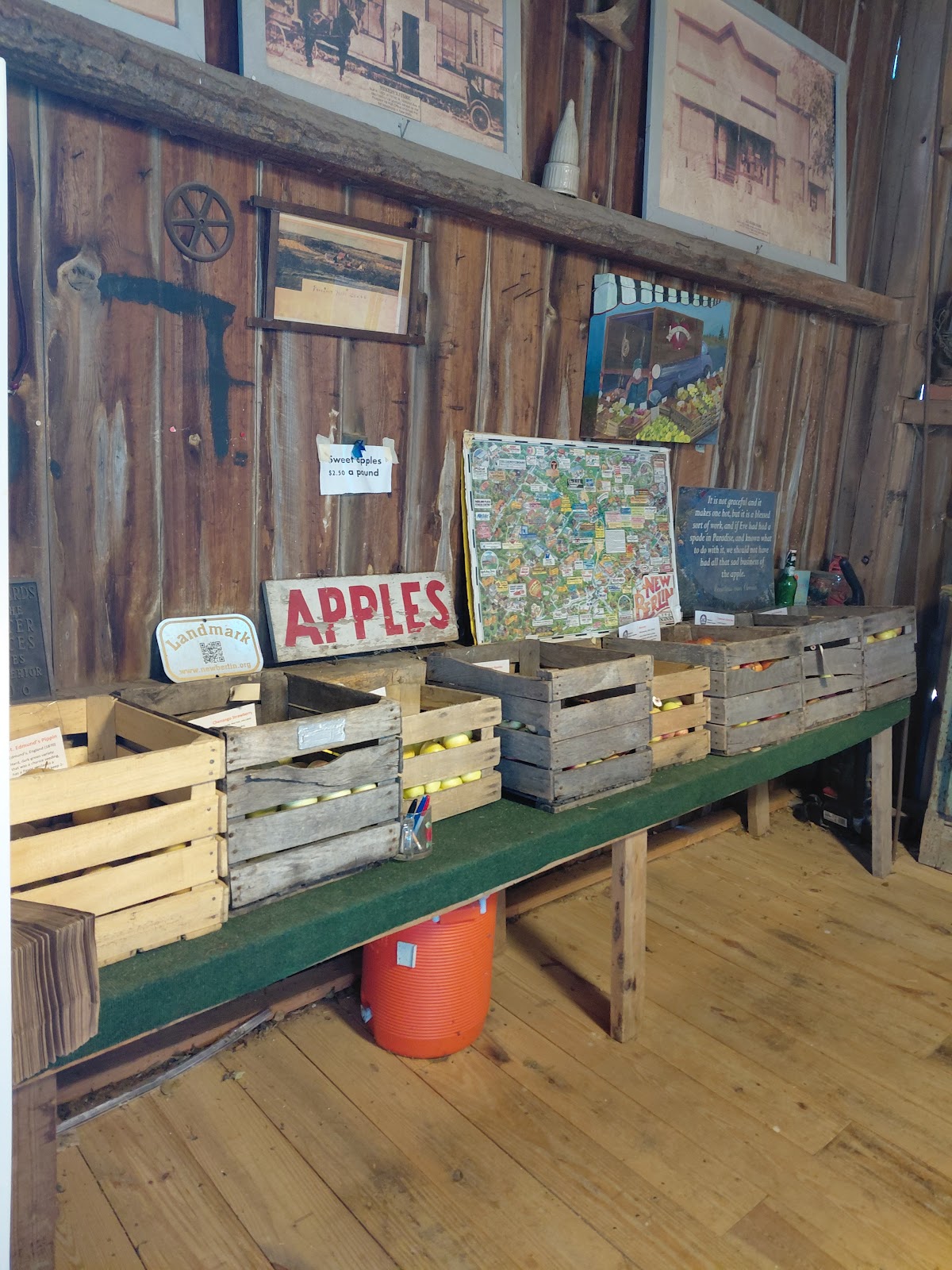 Caron Orchard and Country Store apple orchard in Village of Princeton, Wisconsin