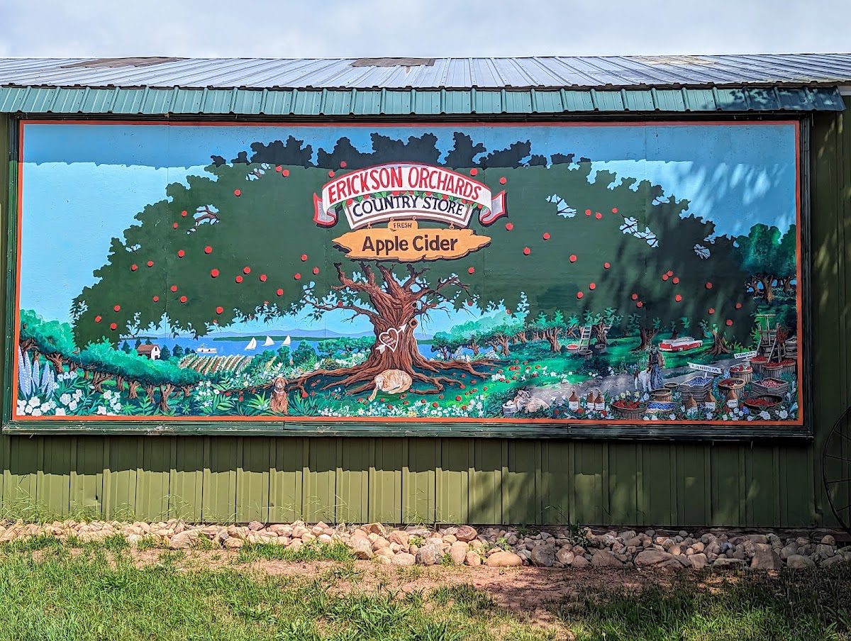 Erickson Orchard and Country Store apple orchard in Bayfield, Wisconsin