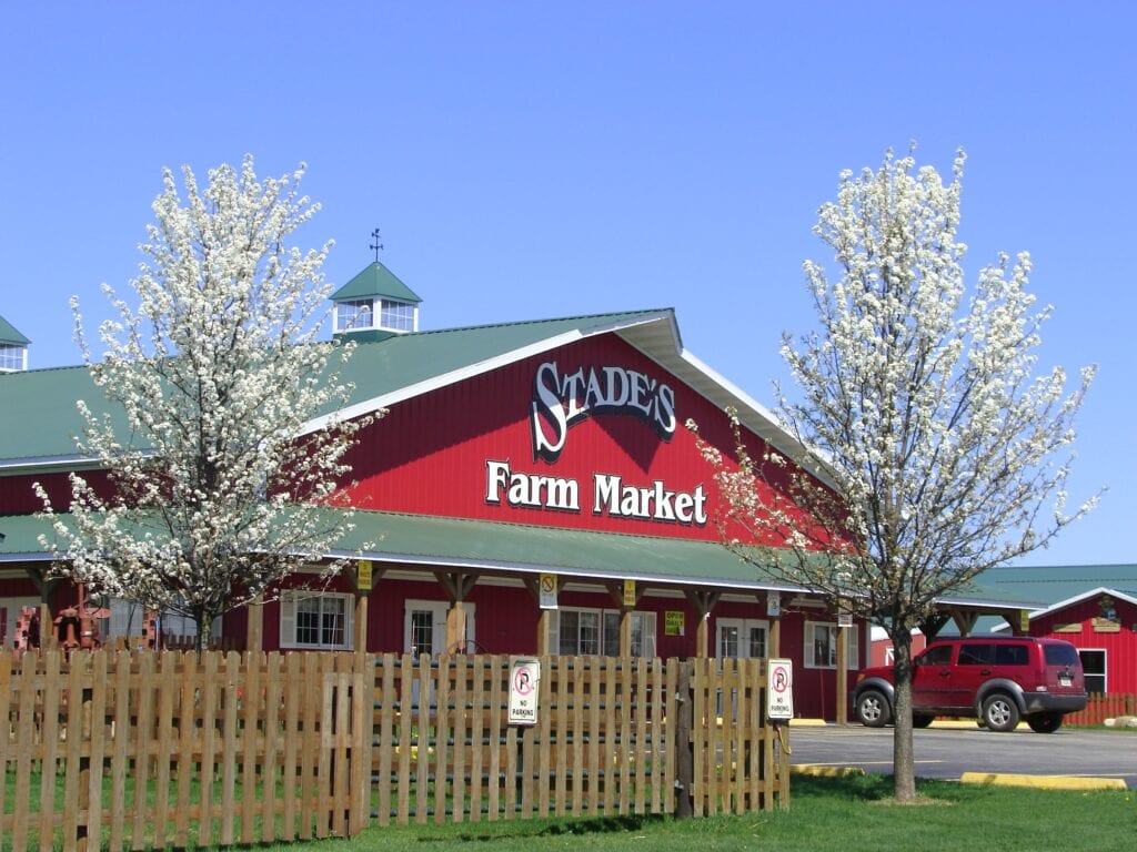 Stade’s Farm Market apple orchard in McHenry, Illinois