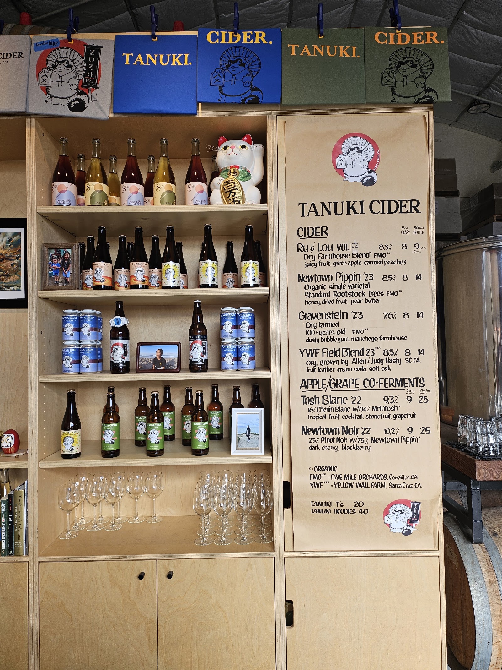 Tanuki Cider apple orchard in Santa Cruz, California