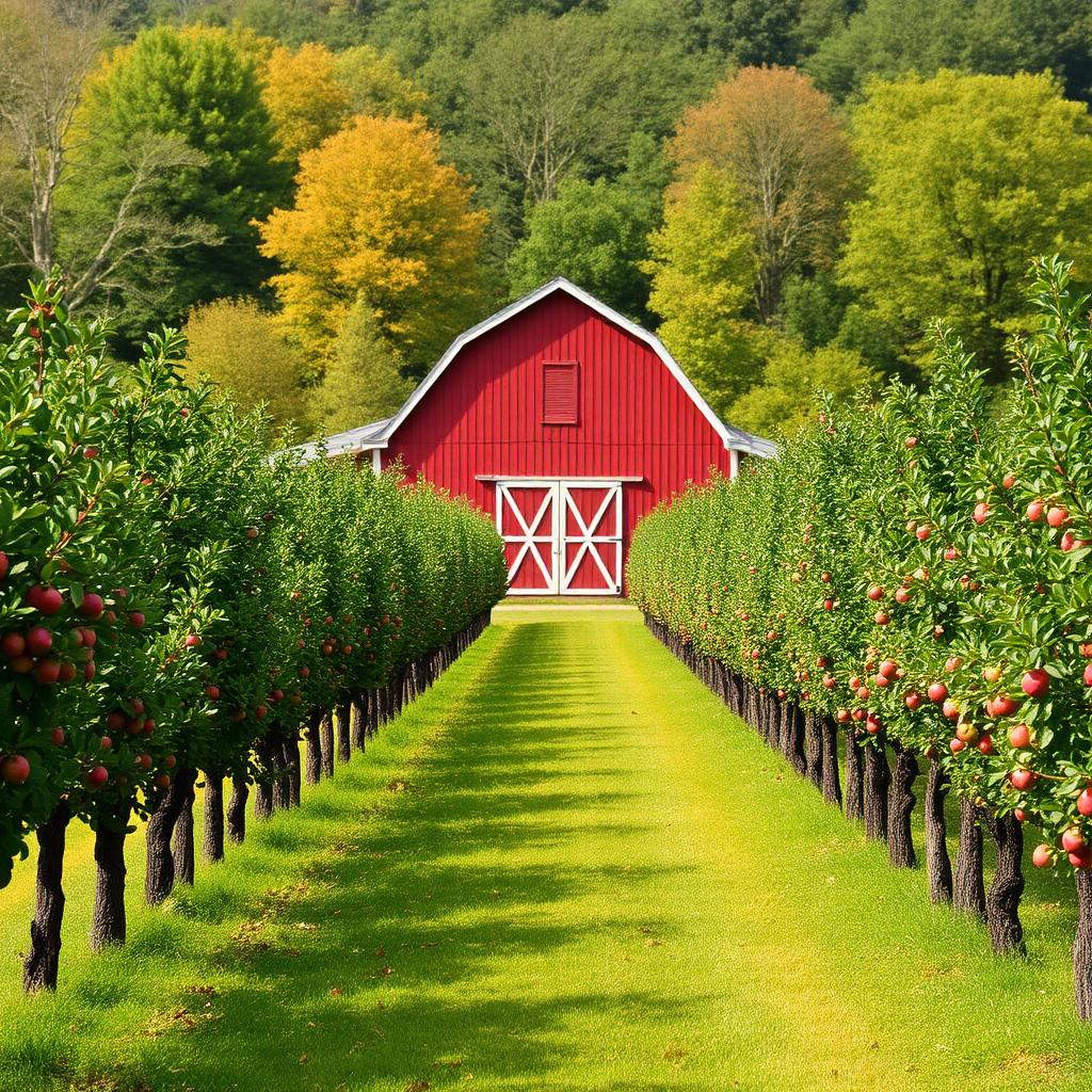 K & D Grant-Peach Orchard's apple orchard in Ardmore, Oklahoma