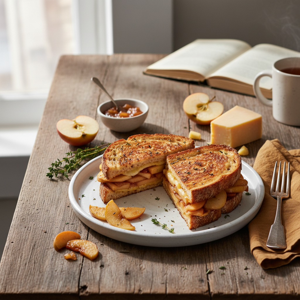 Apple Cheddar Grilled Cheese
