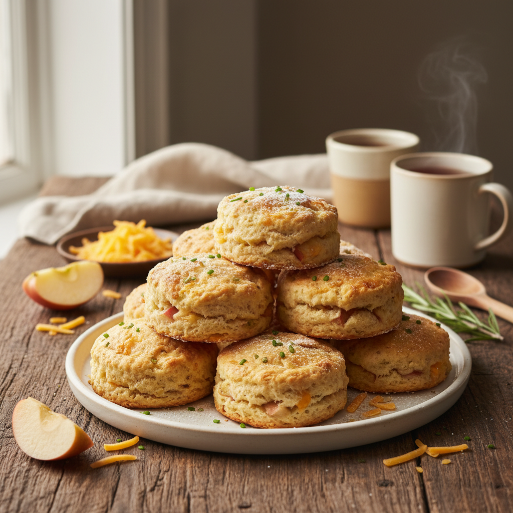 Apple Cheddar Scones