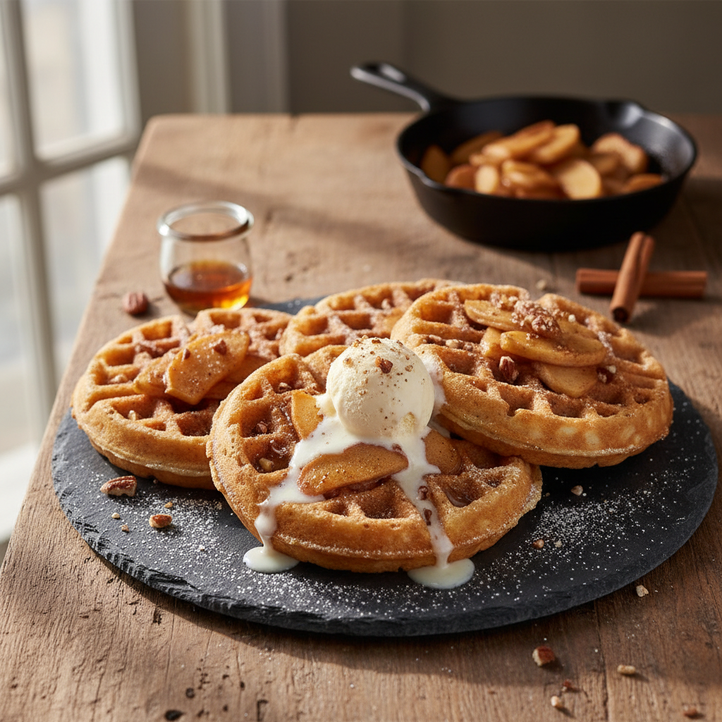 Apple Pie Waffles