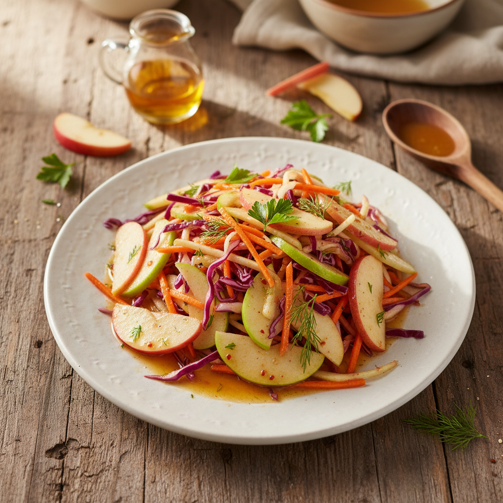 Apple Slaw with Cider Vinaigrette