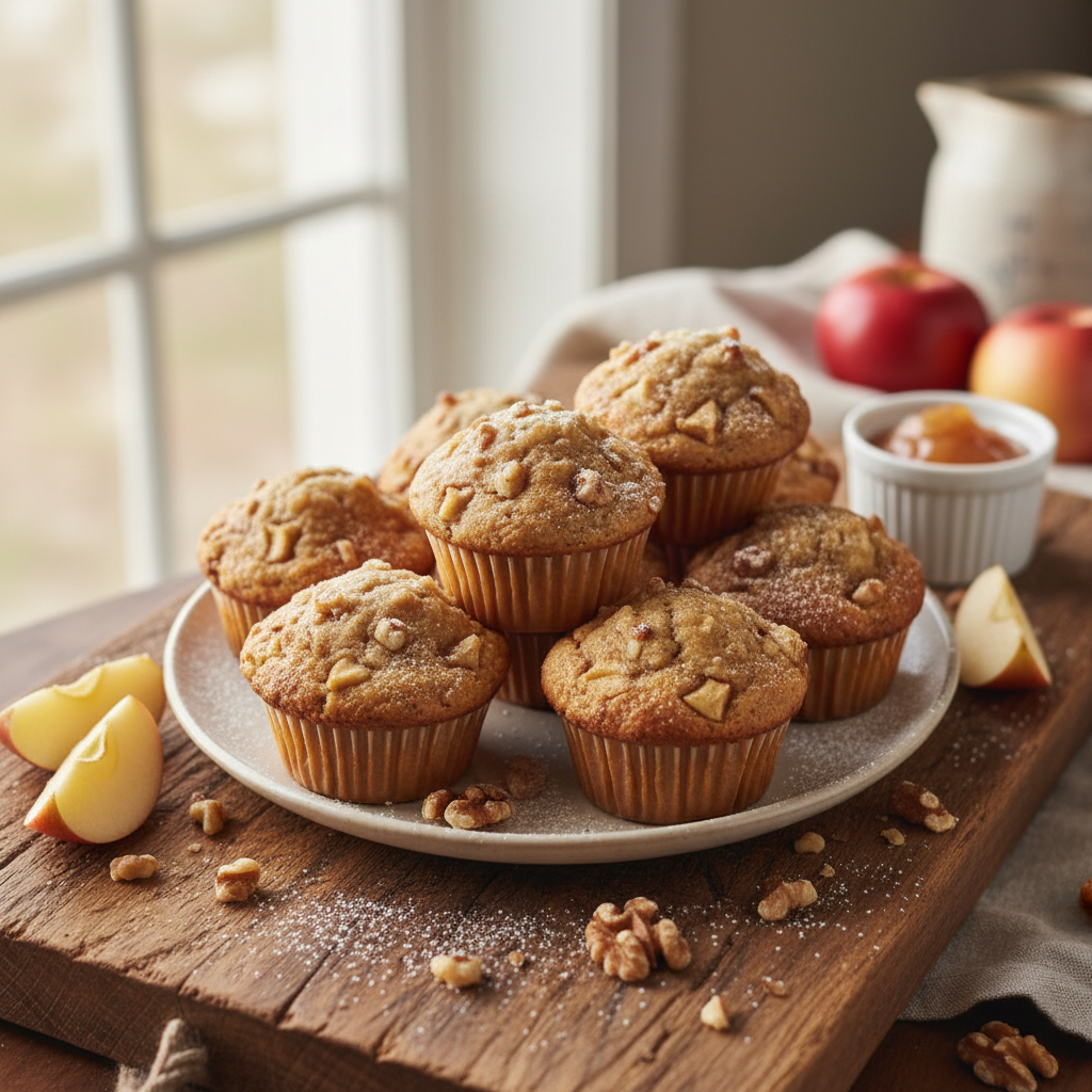 Apple Walnut Muffins
