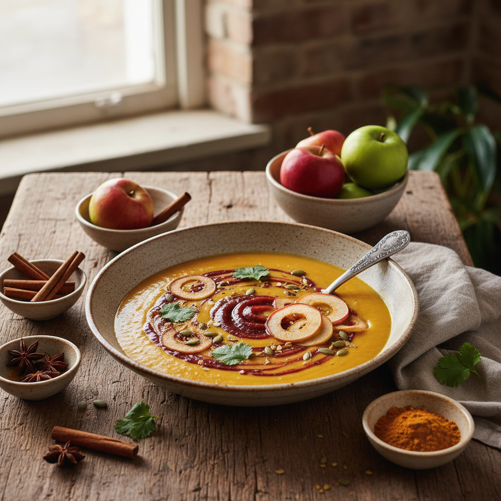 Curried Apple Butternut Soup