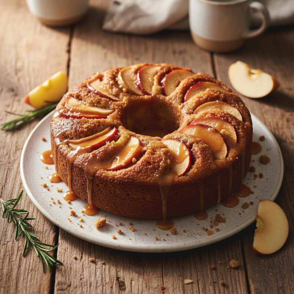 Fresh Apple Cake with Brown Butter Glaze
