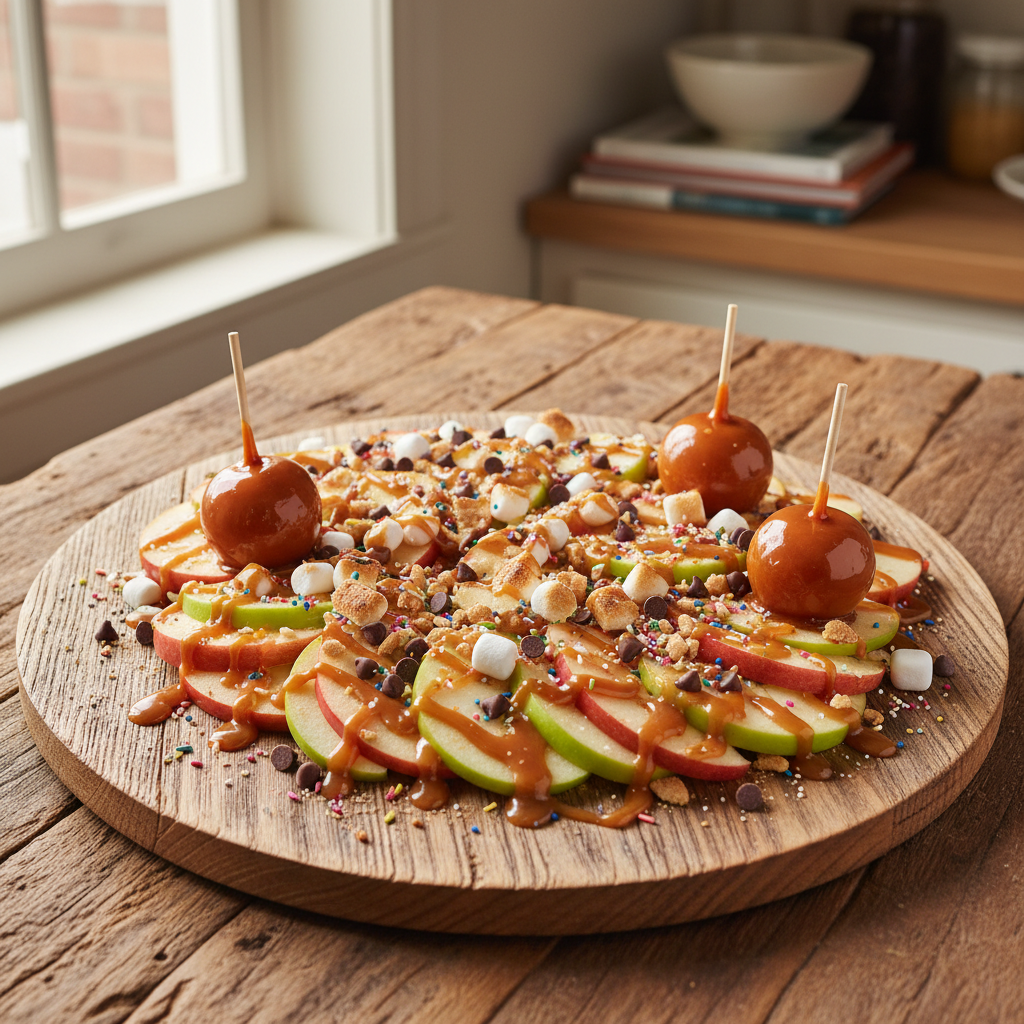 Kids Caramel Apple Nachos