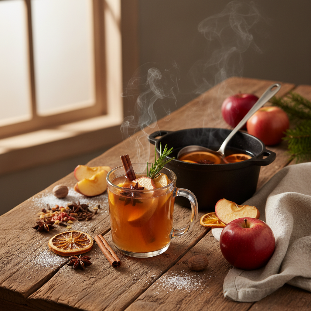 Warm Mulled Apple Cider